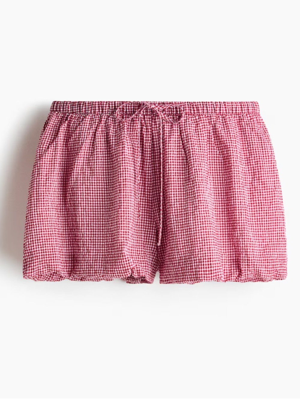 Raspberry Gingham Shorts. 100% cotton